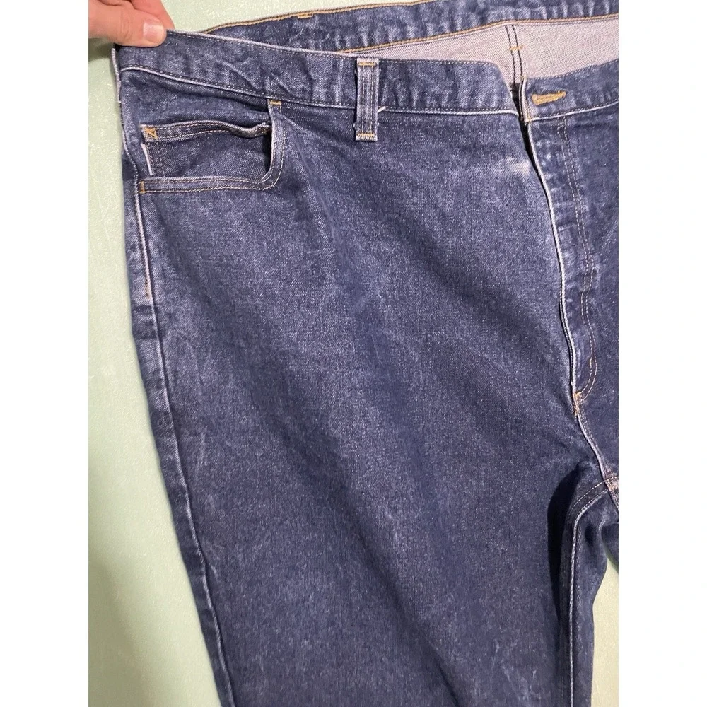 Carhartt Men FR Flame‎ Resistant Jeans 50x32 Dark Wash HRC 2 Denim Work Pants